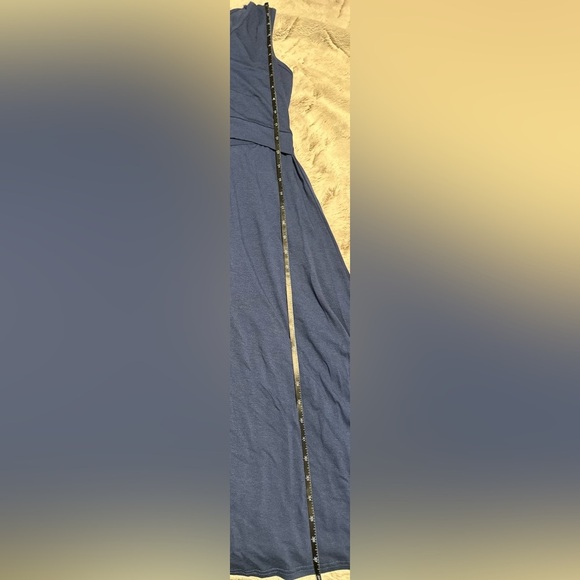 Happy Mama Blue Midi Maternity Dress Size XL - Picture 10 of 10